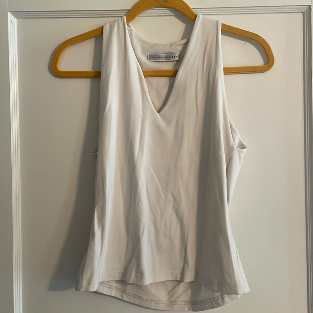 White Susana Monaco tank